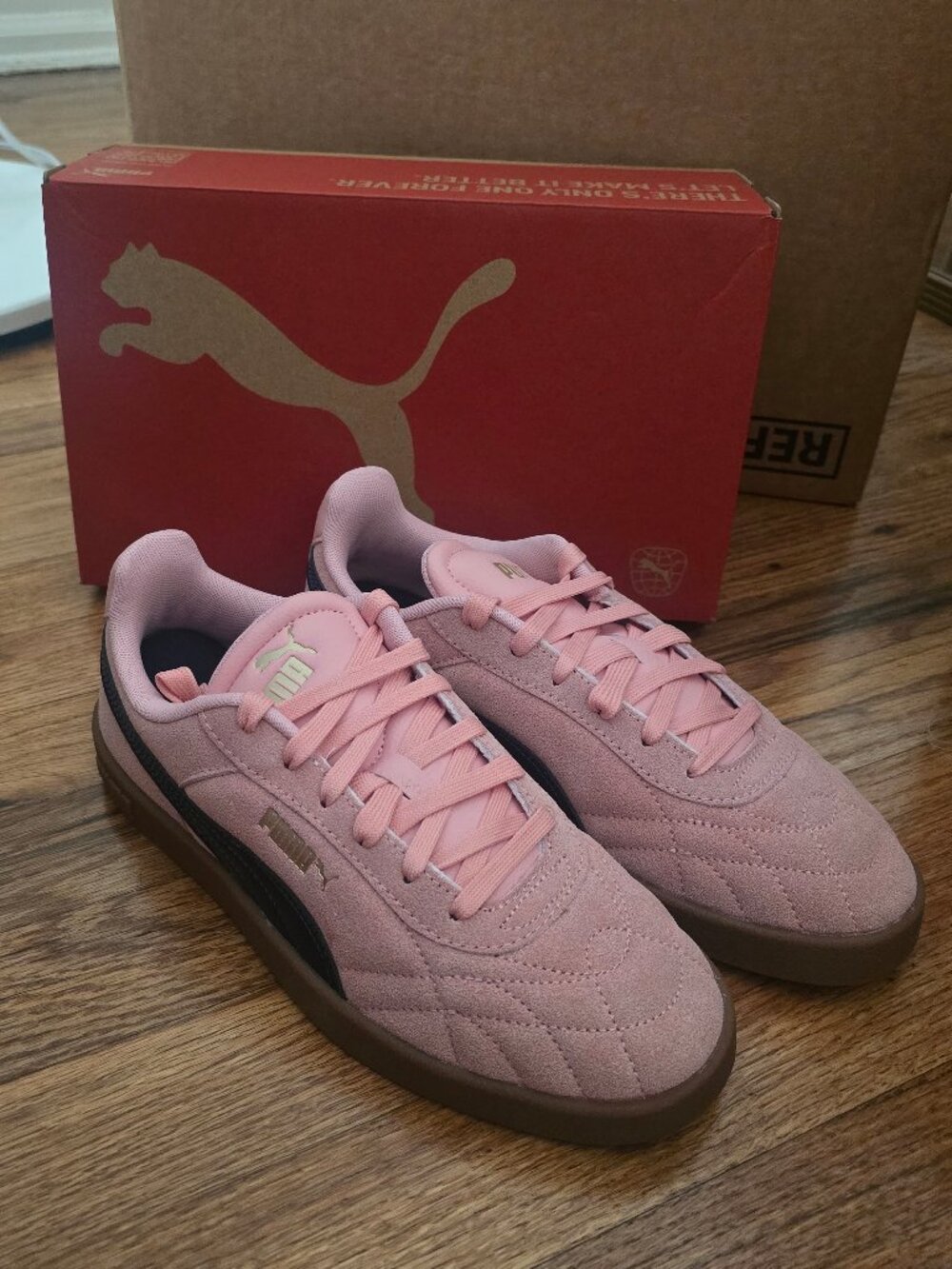 Puma Women's Club II Indoor 8.5 Rosy Outlook Puma Navy